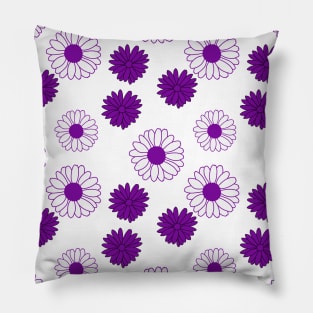 Purple Daisies Pattern Pillow