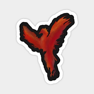 Dry brush phoenix Magnet