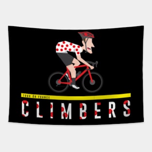 The Climbers Cyclist Tapestry