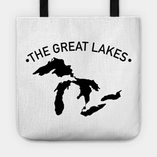 The Great Lakes Black United States Tote