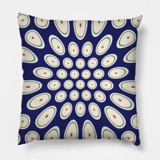 Polish Ceramika Bolesławiec Style traditional seamless pattern Pillow