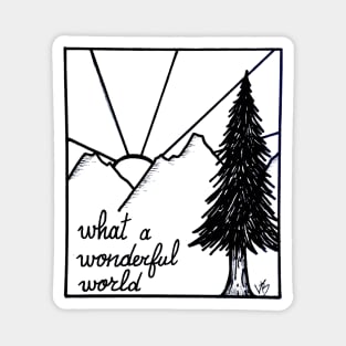 Wonderful world Magnet