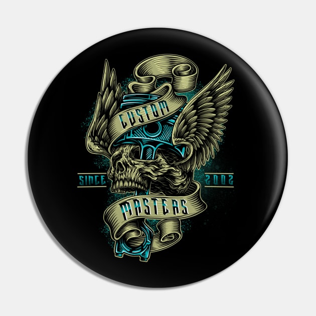 Custom Masters Pin by Tonymidi Artworks Studio