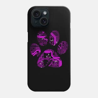 Cyber Pet Paw Pink Phone Case