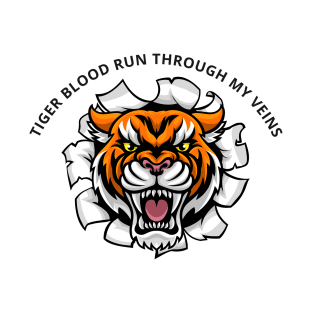 Tiger Blood Run Through My Veins T-Shirt