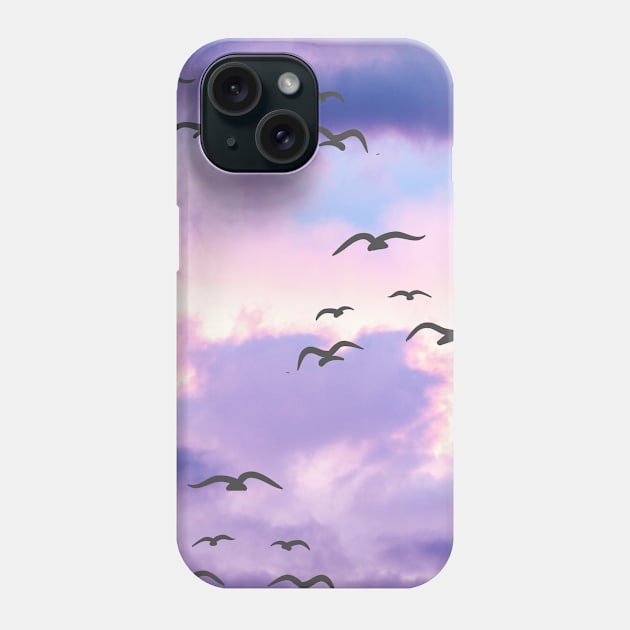 Sunset sky design Phone Case by birdieee_house