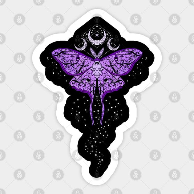 Moth Sticker Decal Witchy Stickers Luna Moth Sticker -  Canada in 2023