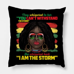 Black African American Ladies Black History Month Women Pillow