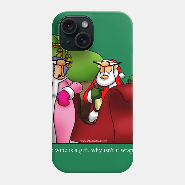 Funny Spectickles Christmas Wine Cartoon Phone Case by abbottcartoons