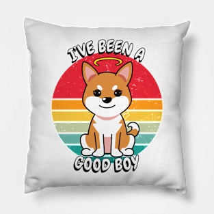 Cute orange dog is a good boy Pillow