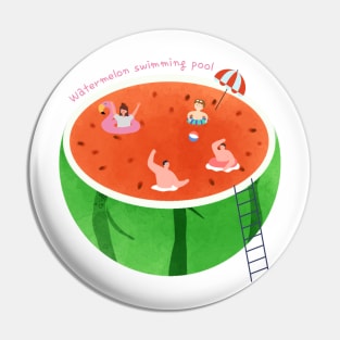 Watermelon swimming pool,Summer, playing in the water Pin