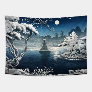 Moon Over Hibiya Park by Tsuchiya Koitsu Tapestry