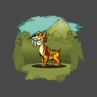 Smilodon cartoon T-Shirt