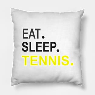 Eat Sleep Tennis Dark Pillow