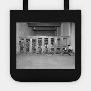 Girls Rifle Team, 1922. Vintage Photo Tote