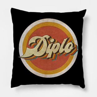 circle vintage Diplo Pillow