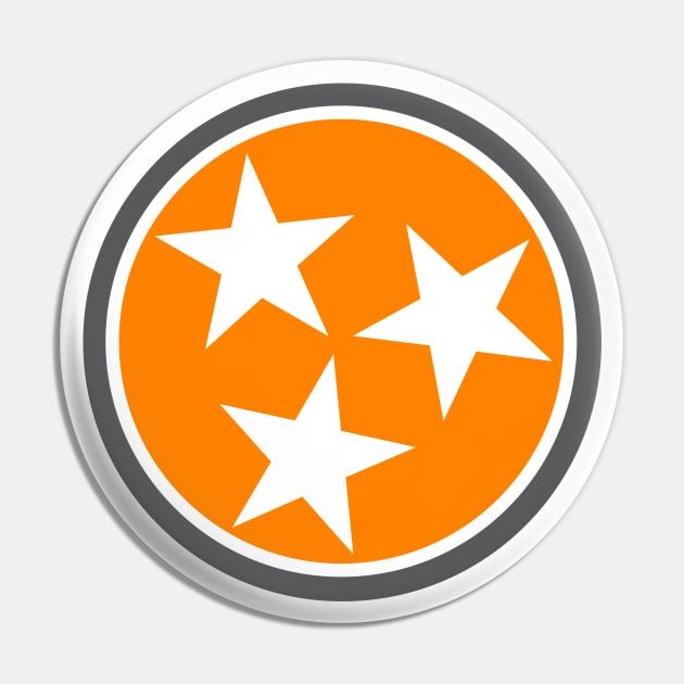 Tennessee Flag Stars // Big Orange // State Flag Knoxville Pin by SLAG_Creative