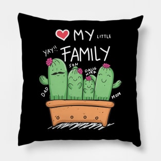 cactus family love Pillow