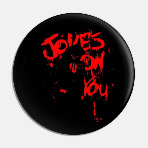 Joke's On You (RED) Pin by ThatJokerGuy