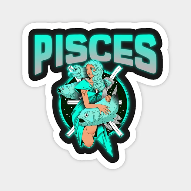 Pisces 2 Magnet by Studio-Sy