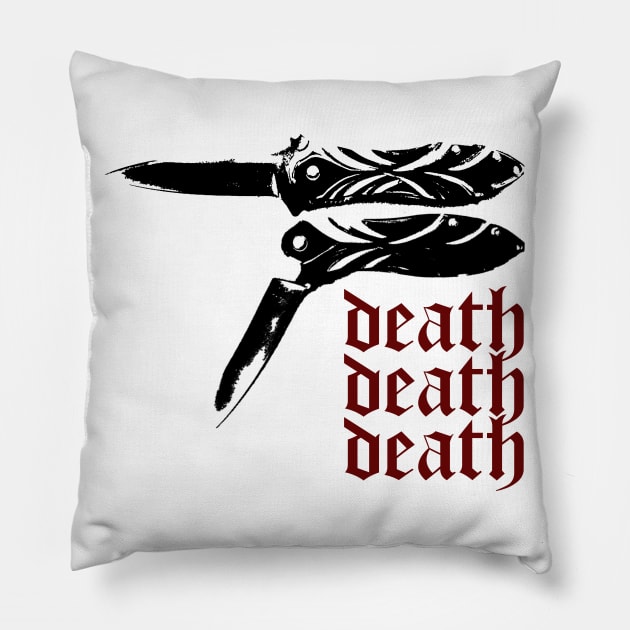 d e a t h Pillow by Emotr4sh