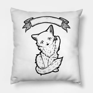 Kitty Final Boss Illustration Pillow