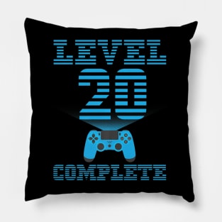 20th Birthday Video Gamer Twentieth Birthday Pillow