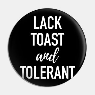 Lactose Intolerant - Lack Toast and Tolerant - Grammar Dyslexic Pin