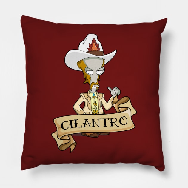 Roy Rogers McFreely - Cilantro Pillow by Ryans_ArtPlace