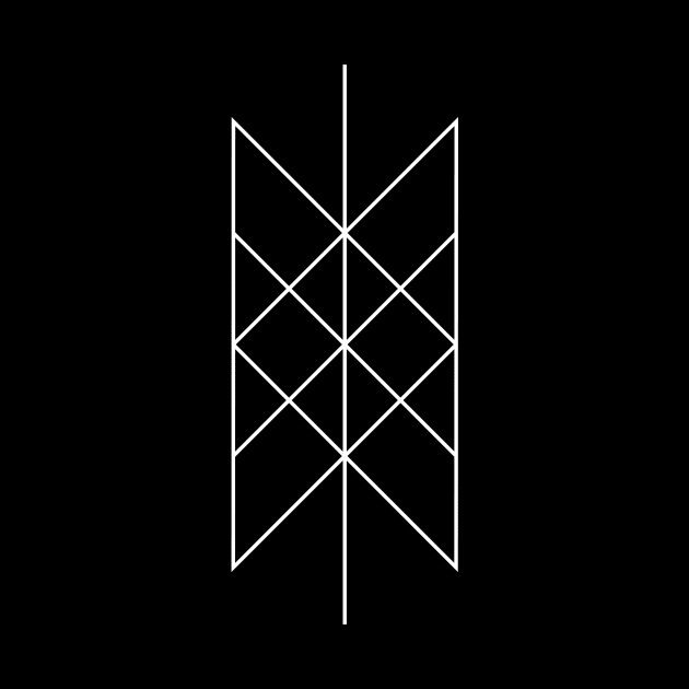 Web of Wyrd Nordic Symbol by Indie Pop