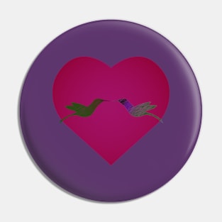 Hummingbird Love Pin