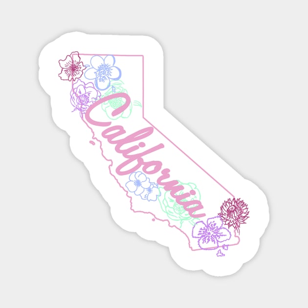 California Flowers Magnet by lolosenese