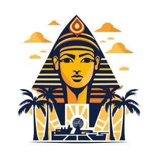 Ancient Egypt Pharaohs, Pyramids, Elegant Grandeur: Mythology & Modernity in Egypt T-Shirt