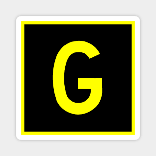 G - Golf - FAA taxiway sign, phonetic alphabet Magnet