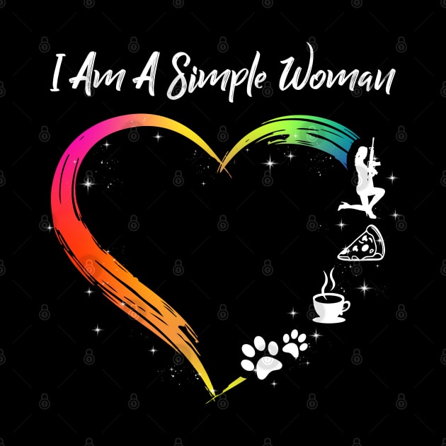 I Am A Simple Woman Love Gun Dog Coffee by Hassler88