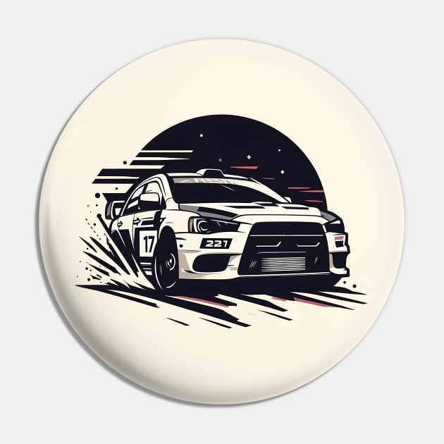 Mitsubishi Lancer Evo Rally Car Pin by TaevasDesign