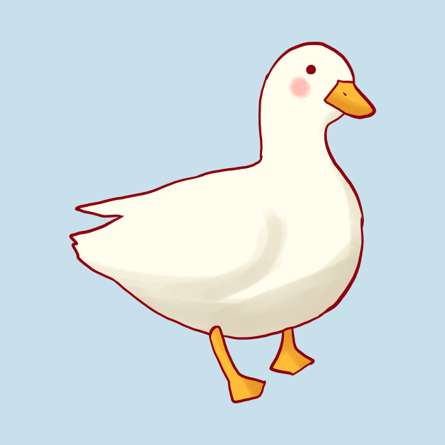 Cute Duck drawing by Mayarart