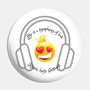 Life is a symphony of love, kisses, hugs, blessings Pin