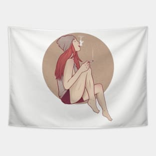 Lonely girl Tapestry