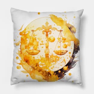 Watercolor Zodiac - Libra Pillow