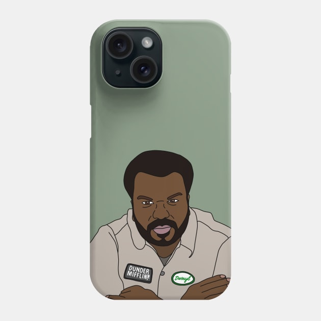 Darryl The Office Phone Case by Eclipse in Flames