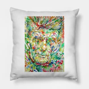 SAMUEL BECKETT watercolor portrait .4 Pillow