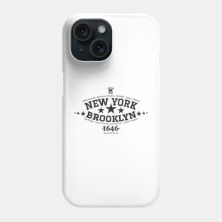 New York Brooklyn, Brooklyn Schriftzug, Brooklyn college style Logo Phone Case