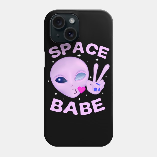 Space Babe - Pink Phone Case by lulubee