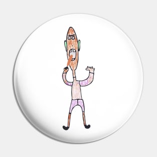 The Fried Corn Dog Man Pin