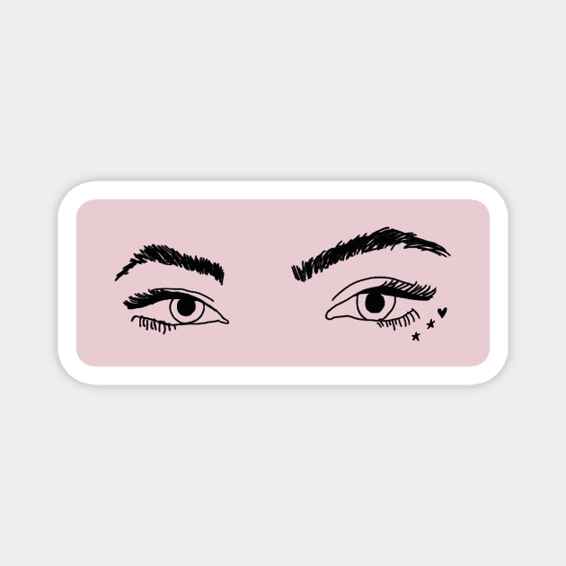 Starry Eyes Magnet by lolosenese