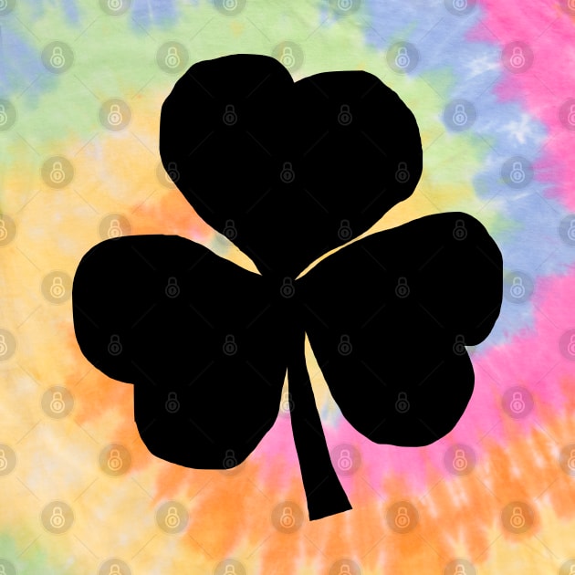 Shamrock Black for St Patricks Day by ellenhenryart