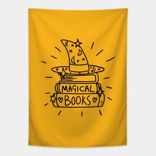 Magical Books doodle Tapestry