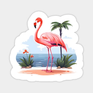 Cool Flamingo Magnet