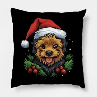 Australian Terrier Christmas Pillow